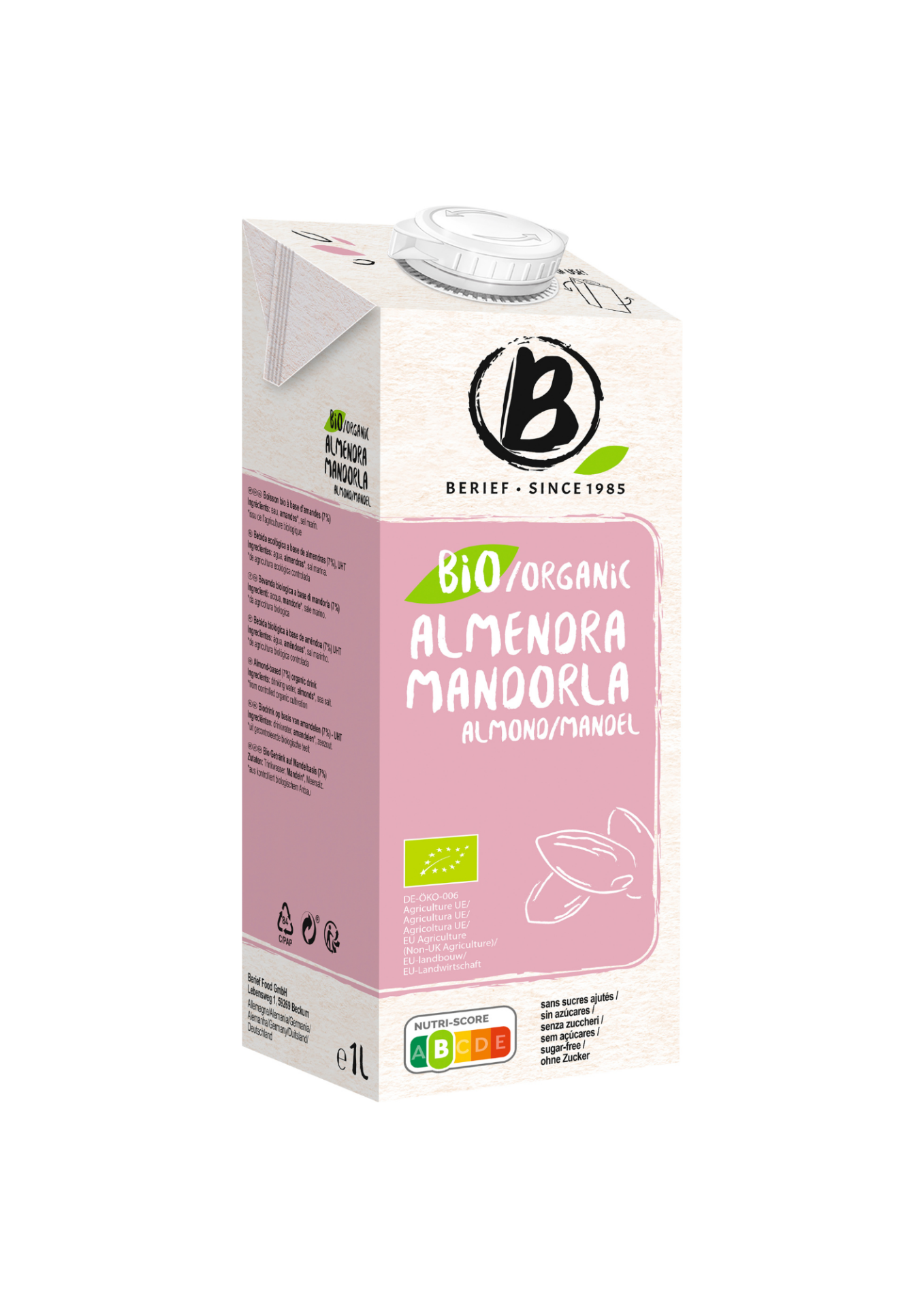 Bebida de almendra Bio Berief By Ekotrebol