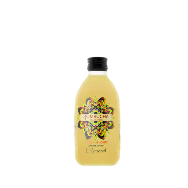 Kombucha limón y jengibre Bio Ekotrebol