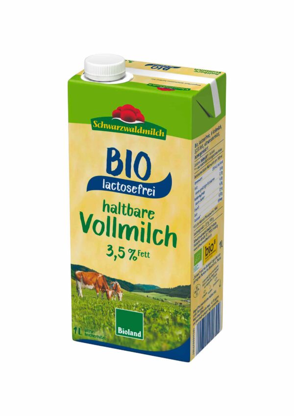 Leche entera 3,5% Sin Lactosa Bio Schwarzwaldmilch by Ekotrebol