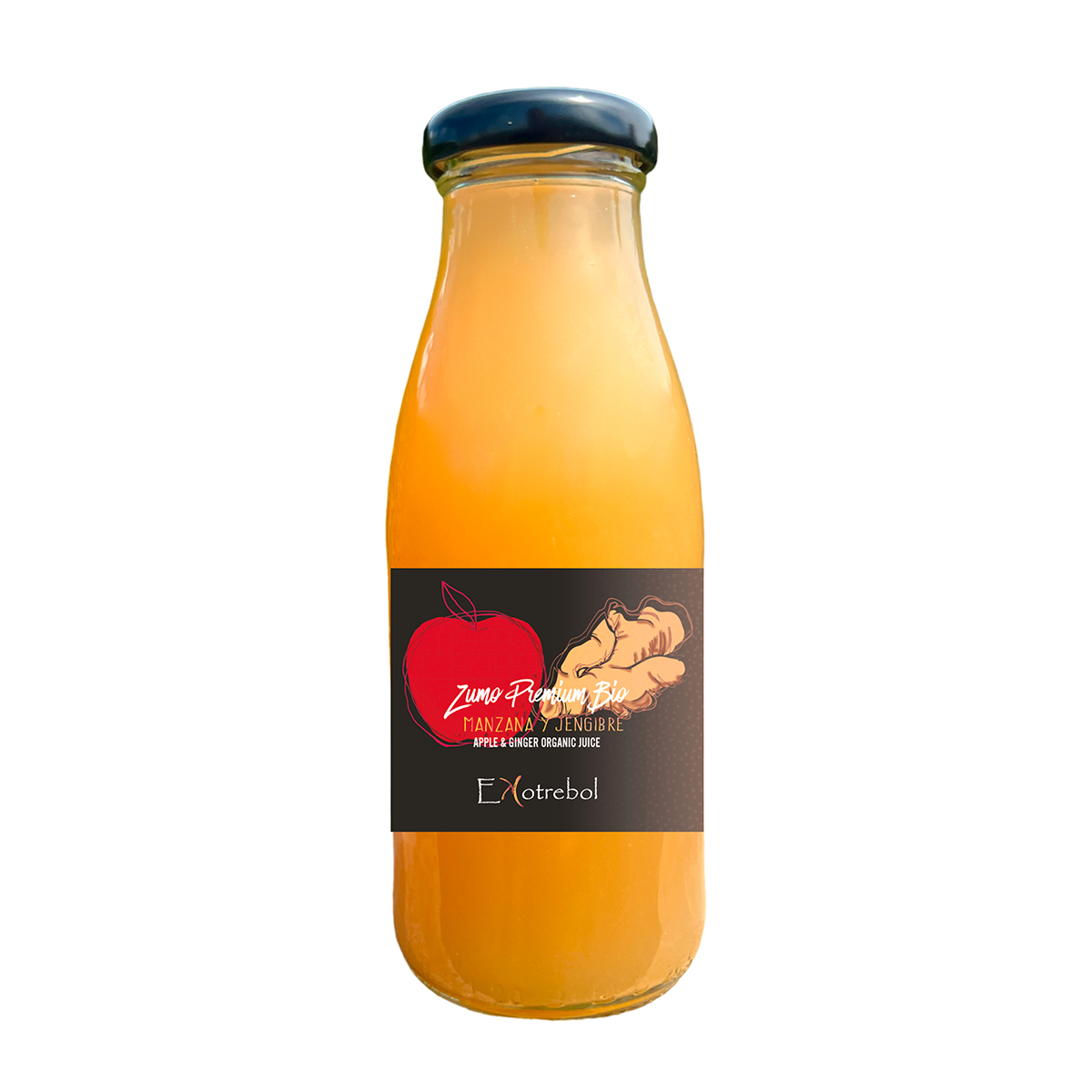 Zumo Manzana y Jengibre Premium Bio Ekotrebol